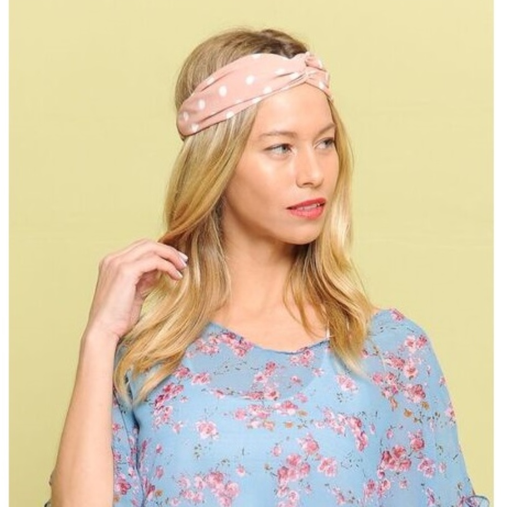 POLKA DOT HEADWRAP 3PC SET - Picture 4 of 5